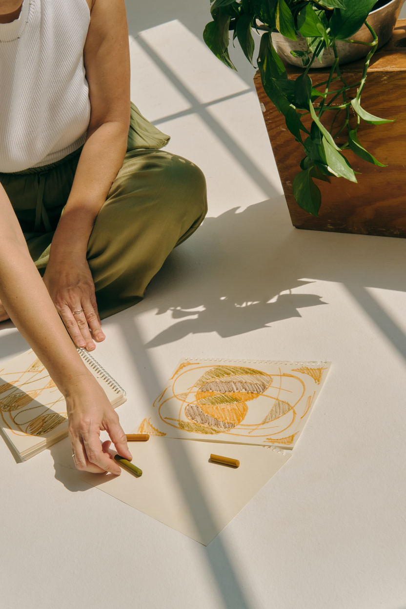 Mindfulness Practices Person Making Art